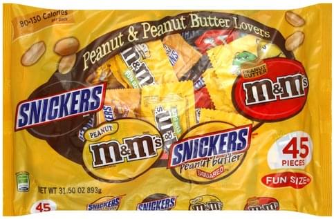  SNICKERS & M&M'S Peanut & Peanut Butter Lovers Fun