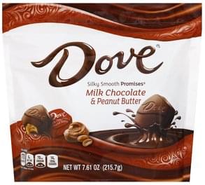 Dove & Peanut Butter Milk Chocolate - 7.61 oz, Nutrition Information ...