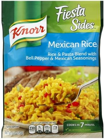 Knorr Mexican Rice Rice Pasta 5 4 Oz Nutrition Information Innit