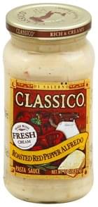 Classico Roasted Red Pepper Alfredo Pasta Sauce 15 Oz Nutrition Information Innit