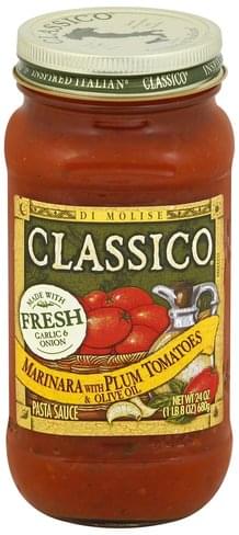 Classico Marinara With Plum Tomatoes Olive Oil Pasta Sauce 24 Oz Nutrition Information Innit