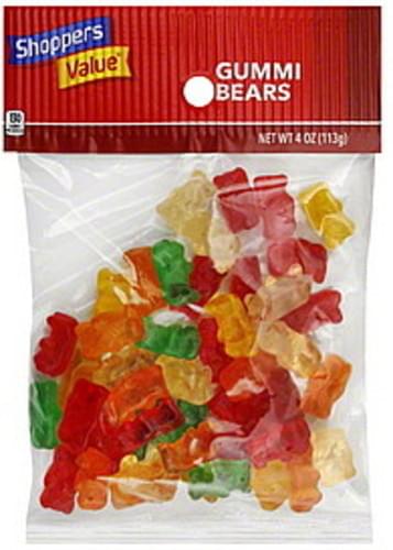 Shoppers Value Gummi Bears - 4 oz, Nutrition Information | Innit