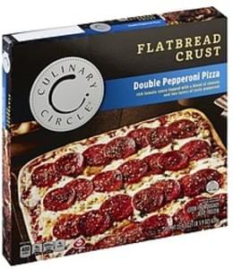 Culinary Circle Flatbread Crust, Double Pepperoni Pizza - 21.9 oz ...