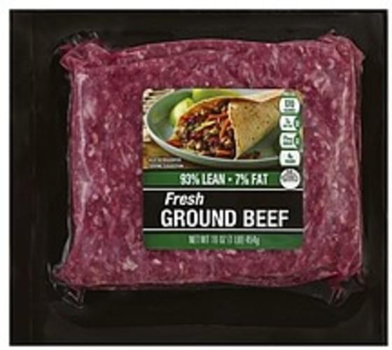 Cub Fresh, Ground, 93 7 Beef - 16 Oz, Nutrition Information 