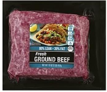 Cub Fresh, Ground, 80/20 Beef - 16 oz, Nutrition Information | Innit