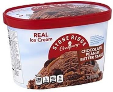 Stone Ridge Creamery Real, Chocolate Peanut Butter Stars Ice Cream - 1. ...