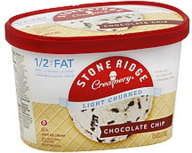 Stone Ridge Creamery Light Churned, Chocolate Chip Ice Cream - 1.5 QT ...