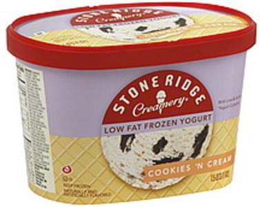 Stone Ridge Creamery Low Fat, Cookies 'n Cream Frozen Yogurt - 1.5 QT ...