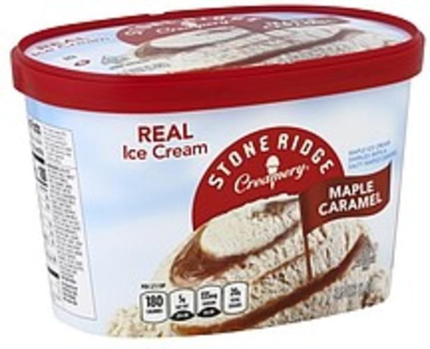 Stone Ridge Creamery Real, Maple Caramel Ice Cream - 1.5 QT, Nutrition ...