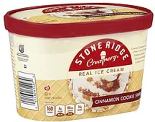 Stone Ridge Creamery Real, Cinnamon Cookie Swirl Ice Cream - 1.5 QT ...