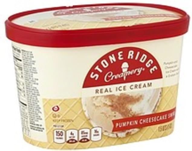 Stone Ridge Creamery Real, Pumpkin Cheesecake Swirl Ice Cream - 1.5 QT ...