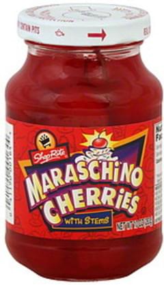 ShopRite With Stems Maraschino Cherries - 10 Oz, Nutrition Information ...