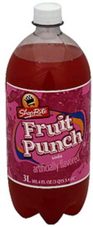 Shoprite Fruit Punch Soda 1014 Oz Nutrition Information Innit