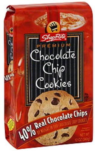 ShopRite Chocolate Chip Cookies - 12 oz, Nutrition Information | Innit