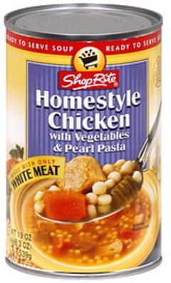 ShopRite with Vegetables & Pearl Pasta Homestyle Chicken Soup - 19 oz ...