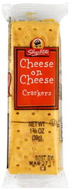 Shoprite Cheese On Cheese Crackers 138 Oz Nutrition Information Innit