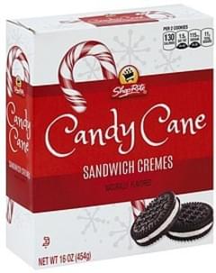 ShopRite Candy Cane Sandwich Cremes - 16 oz, Nutrition Information | Innit