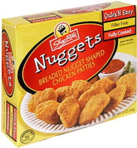 ShopRite Nuggets Chicken Patties - 12 oz, Nutrition Information | Innit