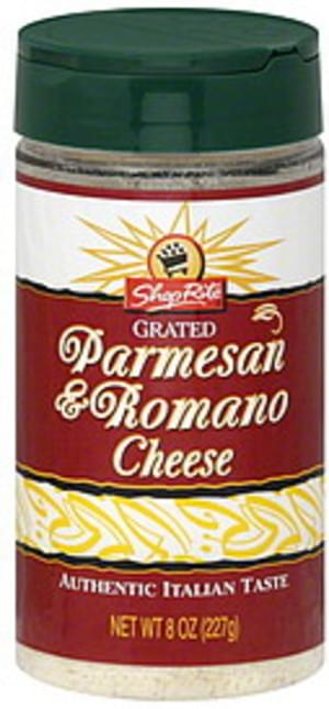 ShopRite Parmesan & Romano Grated Cheese - 8 oz, Nutrition Information ...