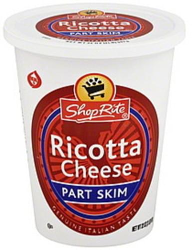 ShopRite Part Skim Ricotta Cheese - 32 Oz, Nutrition Information | Innit