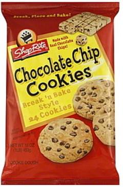 ShopRite Break 'N Bake Style, Chocolate Chip Cookie Dough - 16 oz ...