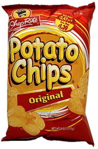 ShopRite Original Potato Chips - 9 oz, Nutrition Information | Innit