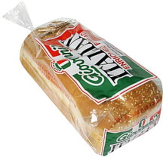 Giovannis Italian Enriched Bread - 20 Oz, Nutrition Information | Innit