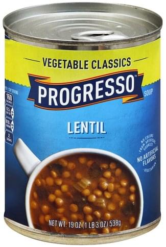 Progresso Lentil Soup 19 Oz Nutrition Information Innit