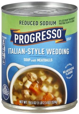 Progresso Reduced Sodium, Italian-Style Wedding Soup - 18.5 oz ...