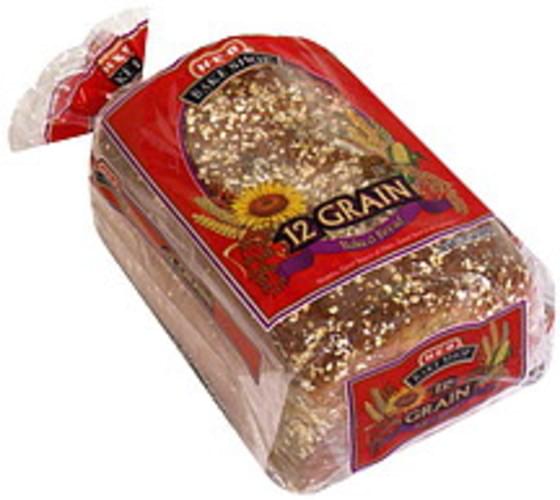 H-E-B Baked Bread, 12 Grain Baked Bread - 24 Oz, Nutrition Information ...