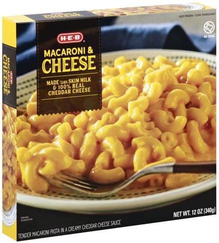 Heb Macaroni & Cheese - 12 Oz, Nutrition Information 