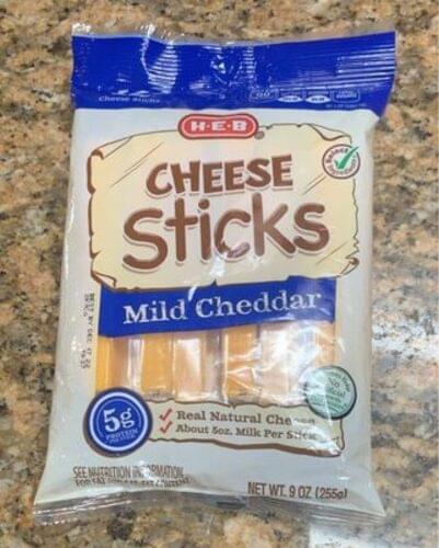 H-E-B Mild Cheddar Cheese Sticks - 21 G, Nutrition Information | Innit