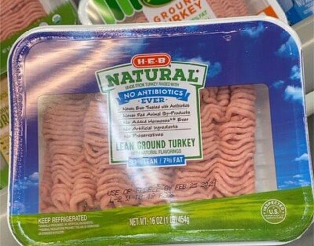 H-E-B Lean Ground Turkey - 112 G, Nutrition Information | Innit