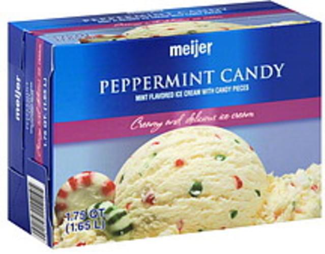 Meijer Peppermint Candy Ice Cream 1.75 QT, Nutrition Information Innit