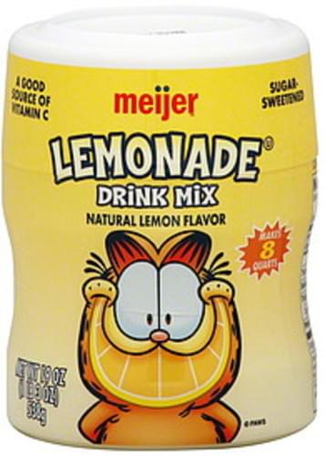 Meijer Lemonade Drink Mix 19 Oz Nutrition Information Innit