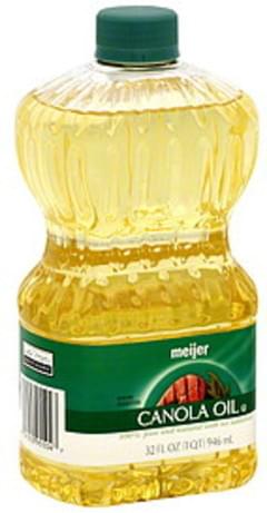 Meijer Canola Oil - 32 oz, Nutrition Information | Innit