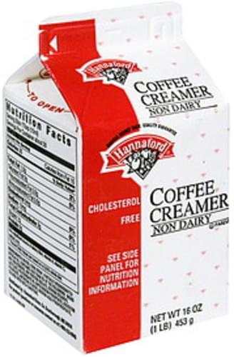 Hannaford Non Dairy Coffee Creamer - 16 oz, Nutrition Information | Innit