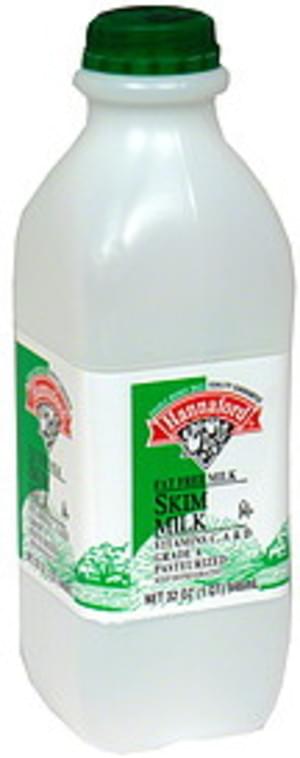 Hannaford Skim Milk - 32 oz, Nutrition Information | Innit