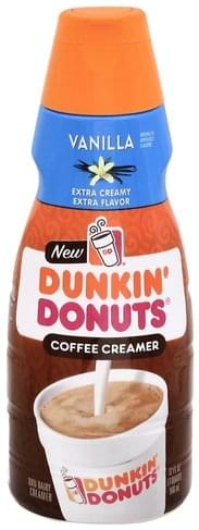 Dunkin Donuts Non Dairy Vanilla Coffee Creamer 32 Oz Nutrition Information Innit