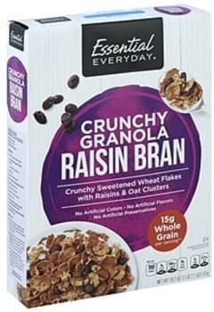 Essential Everyday Crunchy Granola Raisin Bran Cereal - 18.2 oz ...