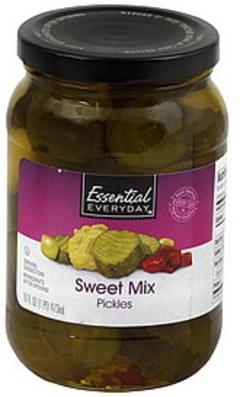 Essential Everyday Sweet Mix Pickles - 16 Oz, Nutrition Information | Innit