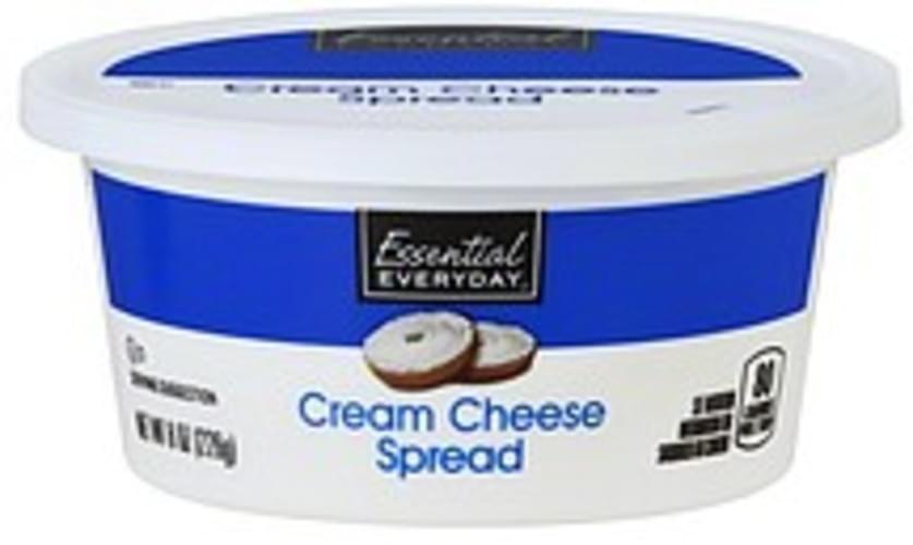 Essential Everyday Cream Cheese Spread 8 oz, Nutrition Information