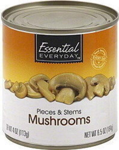 Essential Everyday Pieces & Stems Mushroom - 6.5 oz, Nutrition ...