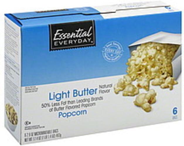 Essential Everyday Light Butter Popcorn 6 ea, Nutrition Information