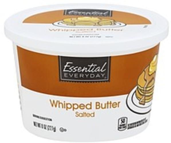 Essential Everyday Whipped, Salted Butter - 8 oz, Nutrition Information ...