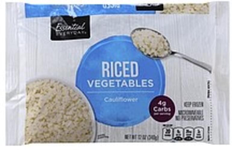 Essential Everyday Cauliflower Riced Vegetables - 12 Oz, Nutrition ...