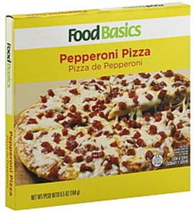 Food Basics Pepperoni Pizza - 6.5 Oz, Nutrition Information | Innit