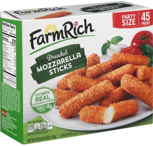 farm-rich-breaded-party-size-mozzarella-sticks-45-ea-nutrition