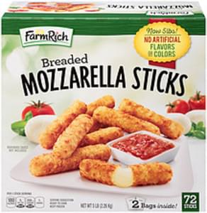 Farm Rich Breaded, Party Size Mozzarella Sticks - 45 ea, Nutrition ...