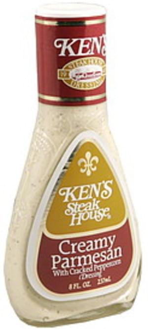 Kens Steak House Creamy Parmesan With Cracked Peppercorn Dressing - 8 Oz Nutrition Information Innit